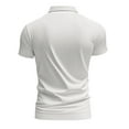 thumbnail image 5 of hotojiny Mens V Neck Shirts Short Sleeve Lightweight Business Collared Shirts Loose Fit Performance Golf Shirts for Men Big and Tall, 5 of 7