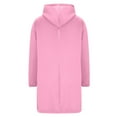 thumbnail image 7 of UngA Long Hoodie for Women Plus Size Long Tunic Sweatshirt Casual Long Sleeve Jackets with Pockets Womens Zip Up Hoodies (Pink,L), 7 of 7