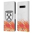 thumbnail image 1 of Head Case Designs Officially Licensed West Ham United FC 2022/23 Crest Kit Third Leather Book Wallet Case Cover Compatible with Samsung Galaxy S10+ / S10 Plus, 1 of 6
