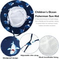 thumbnail image 5 of JUPSK Kid's Sun Hat, Toddler Bucket Hat Children's Foldable Hat Adjustable Summer Sun Protection Hat Outdoor Play Hat Portable Beach Hat for Boys Girls, 5 of 7