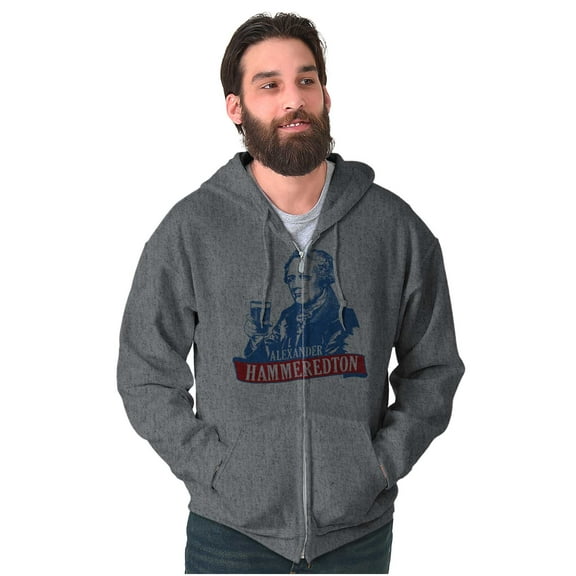 Funny Alexander Hammeredton Party Zip Up Hoodie Men's Women's Brisco Brands 2X