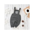 thumbnail image 5 of Bagilaanoe Newborn Baby Girl Boys Knitted Jumpsuit Snowflake Letters Print Sleeveless Bodysuit Overalls 3M 6M 9M 12M 18M Infant Ribbed One Piece Romper, 5 of 9
