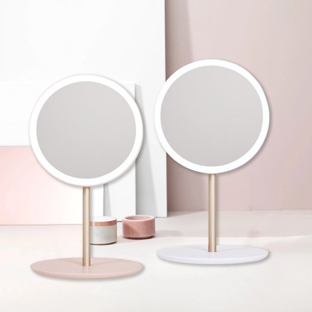 Ganfancp Espejo Cosmético de Viaje Plegable Led Espejo de Maquillaje Portátil Recargable Espejo de Maquillaje Portátil Rebajas Flash Deals 1*Espejo de Maquillaje 1*Cable de Datos 1*Manual de Instrucc