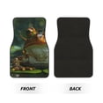 thumbnail image 2 of Zufioo Intellectual Frog Pond Print Car Floor Mats Four-piece Set, Car Interior Accessories - Corrosion-resistant, Non-Slip, Suitable for Cars, Trucks, Vans, 2 of 7