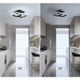 thumbnail image 5 of Lámpara de techo LED moderna, lámpara de techo acrílica de 22W 2550LM, lámpara de techo para comedor, cocina, estudio, luz blanca fría/6500K negro, 5 of 5