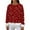Vermilion, variant on Women's Fashionable And Casual Long Sleeved Printed Pullover Sweatshirt, Christmas Design, Comfortable and Stylish Pullover for Women, Holiday Season Wear,White,M