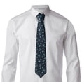 thumbnail image 2 of Naloa Beautiful Butterflies Print Solid Color Tie Formal Necktie for Men，Suitable for business, daily life, work, 2 of 5