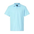 thumbnail image 5 of Gildan Softstyle Men's Pique Polo Shirt, Light Blue, Sizes S-3XL, Short Sleeve, Classic, 100 Cotton, 5 of 5