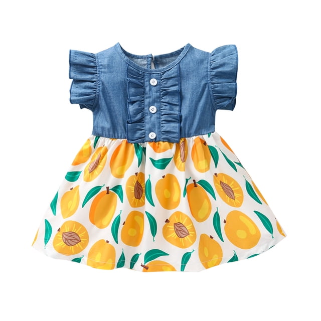 Ropa para niña pequeña, vestido de verano con volantes, sin mangas, con lazo, falda Floral empalmada, trajes de verano para niñas pequeñas brillar Electrónica