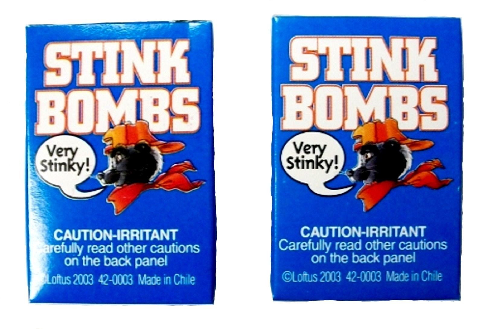 36 STINK BOMBS JOKE SHOP PRANKS 12 BOXES OF 3 BOMBS SMELLS OF FARTS ROTTEN EGGS 