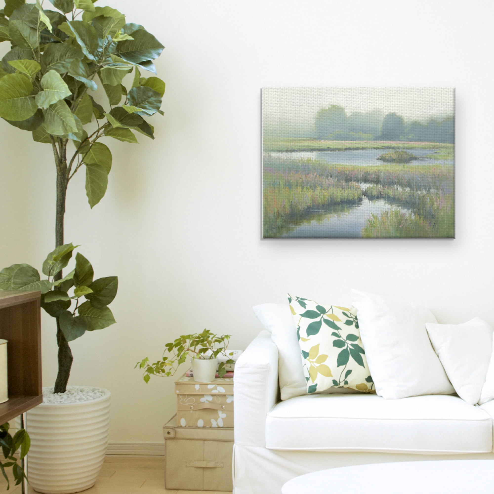 Masterpiece Art Gallery Morning At Edmund's Marsh By David Marty Canvas Art Print 22" x 28"