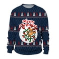 thumbnail image 4 of OJinShaWanO Hoodie Couverture Surdimensionnée Hommes Automne et Hiver Décontracté Imprimé de Noël Chandail Col Rond Chandail à Capuchon, 4 of 4