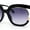 Black Smoke, variant on Eccentric Half Rim High Temple Runway Fashion Sunglasses Ivory Brown