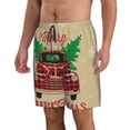 thumbnail image 2 of Goofa Christmas Vintage Red Truck Printed Mens Swim Trunks Summer Quick Dry Short Beach Swimwear Bathing Suits-XX-Large, 2 of 9