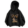 thumbnail image 4 of WAYUTE Sweatshirts for Girls Kids Child Long Sleeve Cartoon Graphic Hoodies Lightweight Fashion Versatile Fall Outfits Casual Outdoor,Black,Size 8-9 Y, 4 of 4