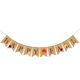 thumbnail image 4 of Yute Happy Fall Banner Maple Bunting Harvest Telón de Fondo Mantel Suministros para Fiestas, 4 of 9