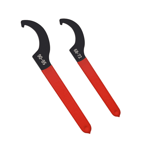 Ensemble de Clés à Ressort Coilover, 2 Pcs Clé à Ressort, Clé en Forme de C, pour Système de Suspension et Ajustement des Chocs