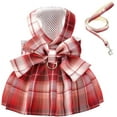 thumbnail image 2 of Vorkoi Summer Academy Dog Dress Harness, Polyester, Small Dog Apparel, Pink, XS, 2 Piece Set, 2 of 8