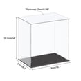 thumbnail image 2 of Uxcell Acrylic Display Case Plastic Box Cube Storage Box Clear Small Assemble Dustproof Showcase 14.1x8.2x14" for Collectibles Items, 2 of 5