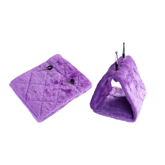 OUNONA Durable Purple Hammock for Parrot Comfortable Climbing and Sleeping Bed