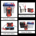 thumbnail image 3 of Cargador de batería de coche de 12v, batería de fosfato de hierro y litio, cargador de batería automático para motocicleta, 3 of 5