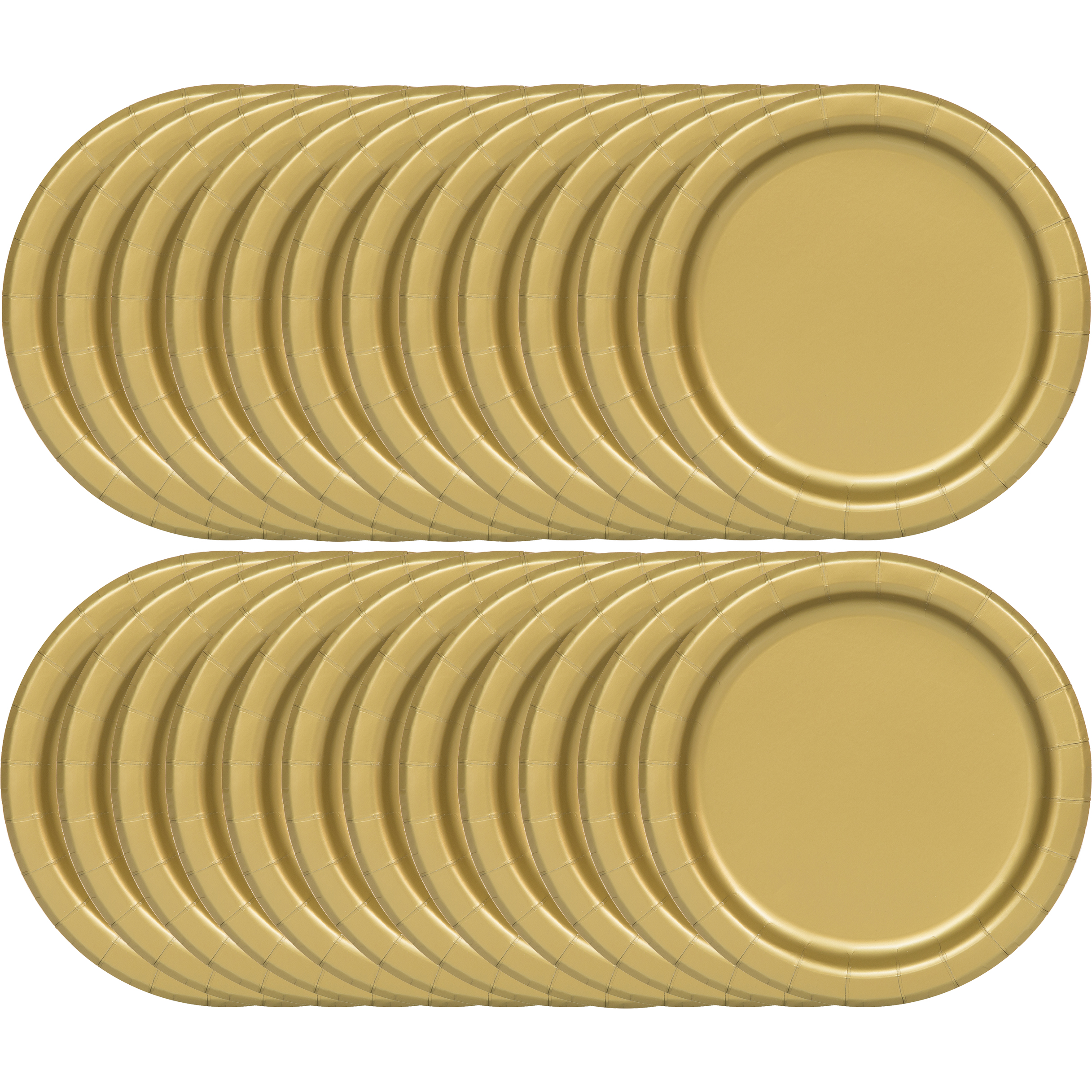 Way To Celebrate 24-Count Gold Dessert Paper Plates photo 6