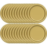 Disposable Paper Plates, 7, Gold, 24 Count, by Way To Celebrate