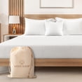 thumbnail image 1 of Sábana bajera ajustable Good Sleep, algodón egipcio, 1000 hilos, tamaño king, color blanco, 1 of 7