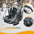 thumbnail image 4 of Orzbow Car Seat Rain Cover Universal, Food Grade EVA, Waterproof Weather Shield for Infant Car Seat with Storage Bag, Baby Car Seat Stroller Rain Cover Features Side Ventilation, Transparent, 4 of 6