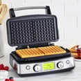 thumbnail image 2 of GreenPan Elite Ceramic Nonstick 2-Square Waffle Maker | Black, 2 of 7