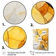 thumbnail image 3 of Designart "Sunlight Collage with Yellow Solar Panels II" Abstract Framed Wall Art - Modern Yellow Abstract Collages Hallway Framed Wall Art Decor, 3 of 6