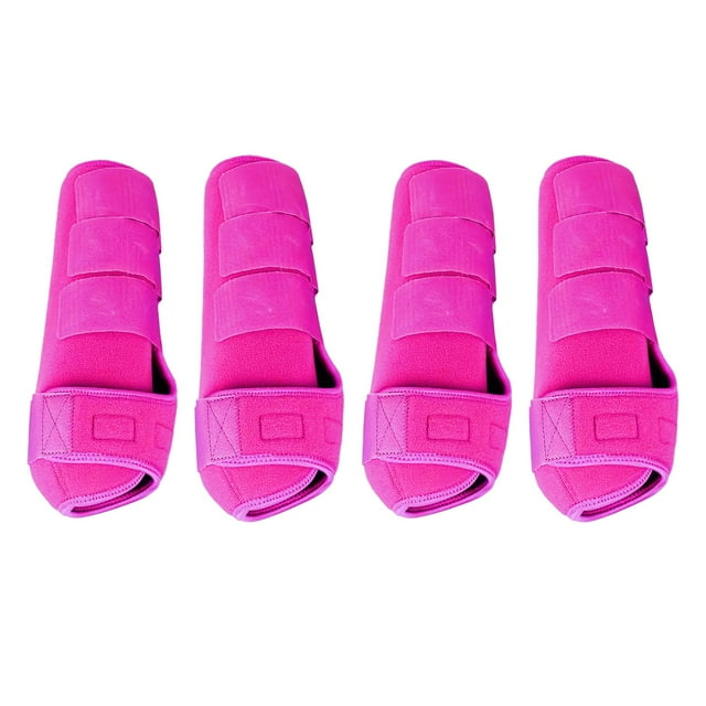 ZLight 4x Horse for Boots Support Reusable Breathable for Protection Comfortable Leg Covers L red Rose pink L