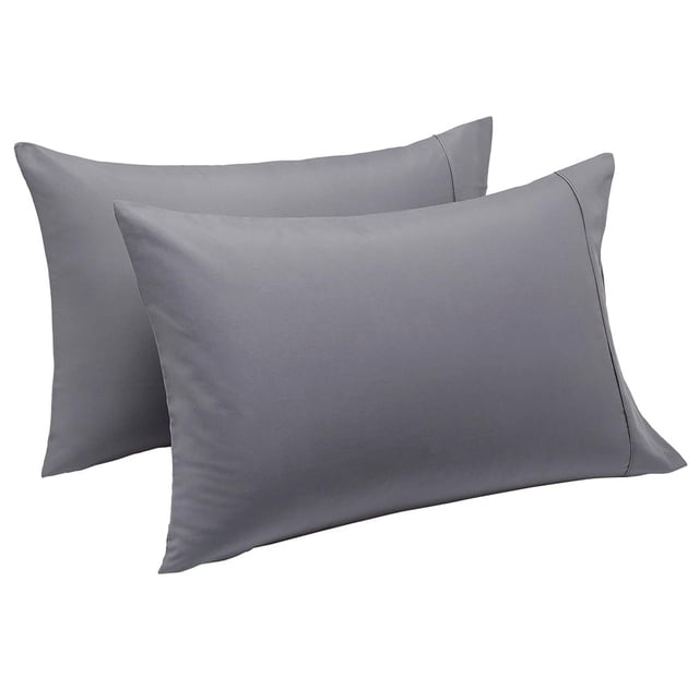 Fundas de Almohada Suaves y Duraderas Kyuden Home Gris