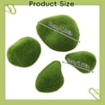 thumbnail image 3 of SeekLGT Artificial Moss Rocks Decorative Green Moss Stones, Fake Moss Covered Balls for Fish Landscaping Aquarium, Home Tabletop Plant Wall Decor, 6 PC, 3 of 9