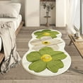 thumbnail image 5 of Carpet,Floral Wool Rug Plush Bedside Carpet Elegant Runner For Bedroom Living Room & Window Soft & Cozy Floor Mat, 5 of 6