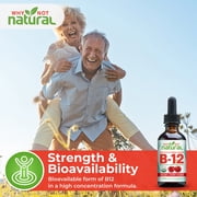 Why Not Natural Organic B12 Liquid Drops, 5000mcg per serving