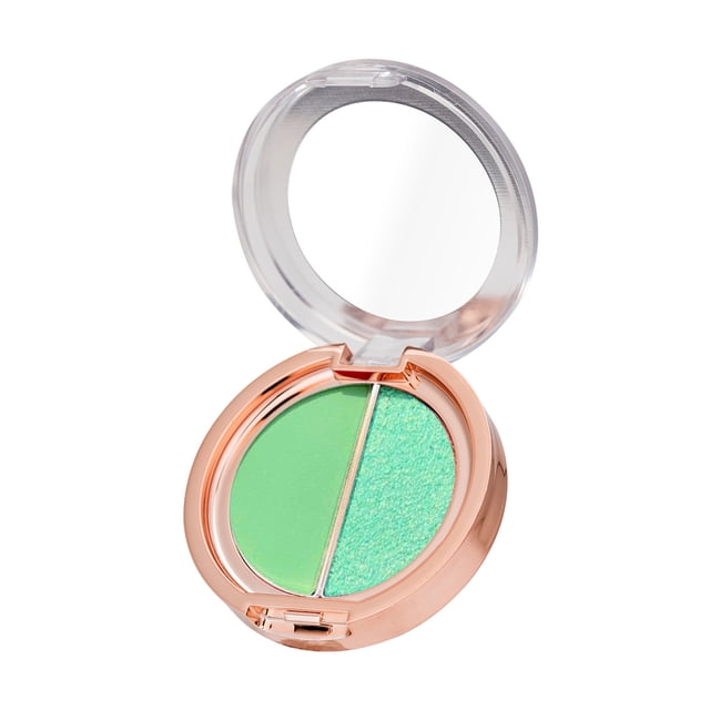 BEAUTY GLAZED Double Colors Eyeshadow Palette High Pigmented Glitter Matte Eyes Shadow Portable 08