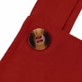 thumbnail image 5 of RYDCOT Women's Summer Faux Linen Short Overalls Casual Bib Overall Knee Length Rompers with Pockets Red, 5 of 7