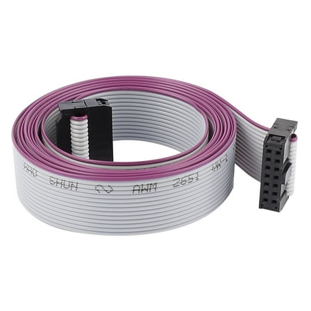 Unique Bargains 2.54mm Pitch 14Pin 14 Wire F/F IDC Connector Flat Ribbon Cable 148cm Length