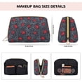 thumbnail image 2 of red starfish crab Makeup Bag, Leather Waterproof Travel Toiletry Bag, Large Capacity Cosmetic Bag Make up Bags Organizer fro Travel Size Toiletries Women Girls, 2 of 4