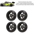 thumbnail image 2 of 26-27 RC Drift Tire, for 128 Remote Control Car, Hard Plastic Tyres, Aluminum Alloy Wheel Rims, 5 Pointed, 2 of 5