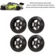 thumbnail image 2 of 26-27 RC Drift Tire, for 128 Remote Control Car, Hard Plastic Tyres, Aluminum Alloy Wheel Rims, 5 Pointed, 2 of 5
