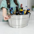 thumbnail image 6 of BREKX Colt Drink Bucket, Hammered Stainless Steel Beverage Tub with Mat, Rust Proof, 6 of 9