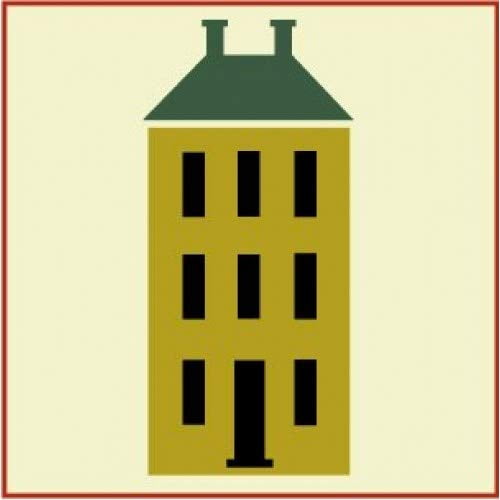 Saltbox 2 Stencil - Vintage Colonial Farmhouse Folk Art Decor Mylar - The Artful Stencil