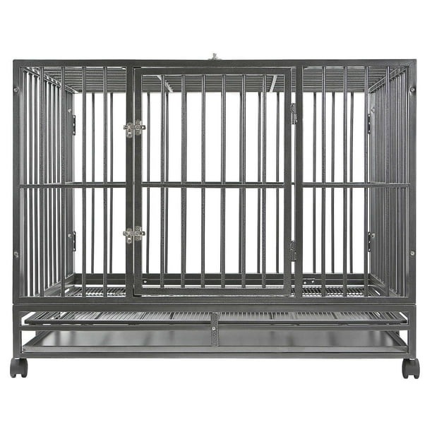 SmithBuilt Heavy Duty Dog Cage, Double Door