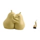 thumbnail image 5 of Sujetalibros De Cerámica Con Forma De Llama Abrazada, Estatua Abstracta De Fuego, Adorno Para Estantería, Escultura De Resina De Arte Moderno, Fina Artesanía, Regalo Para El Armario Del Salón, 5 of 8