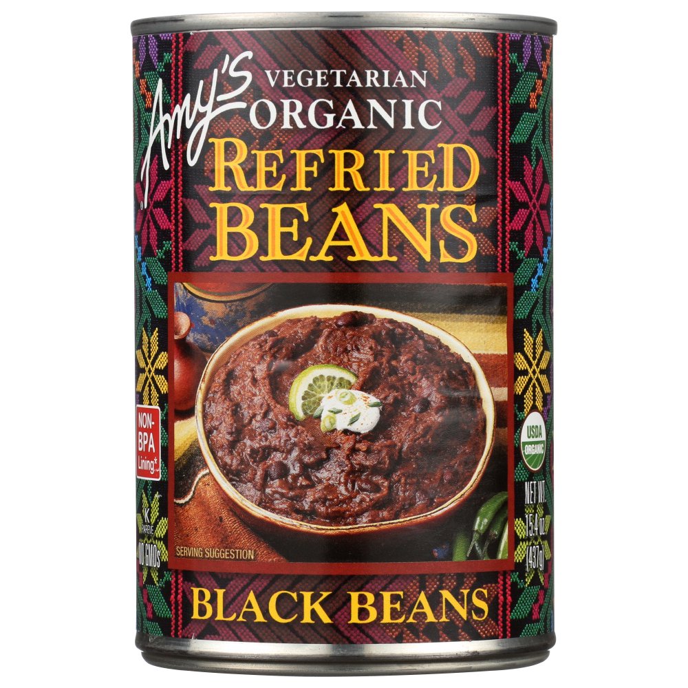 Amy'S Organic Refried Black Beans , 15.4 Oz