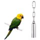 thumbnail image 3 of Greeniant Juguetes de campana de acero inoxidable para pájaros, jaula para loros, juguete colgante, campana columpio, suministros para pájaros, campana Juguetes para pájaros plata S Greeniant PT0004-01B, 3 of 5