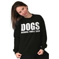 thumbnail image 4 of Anti Social Dog Lover Pet Puppy Owner Unisex Plus Fleece Graphic Sweatshirt Brisco Brands 2X, 4 of 5