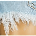 thumbnail image 6 of Tfken Women Shorts For Summer Solid Color Button Tassels Mini Denim Shorts Trendy Daily Wear Female Leisure Clothes Blue, 6 of 9